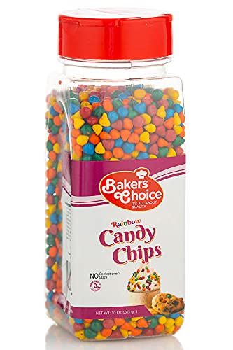 Rainbow Candy Coated Chocolate Chips, 10 oz.