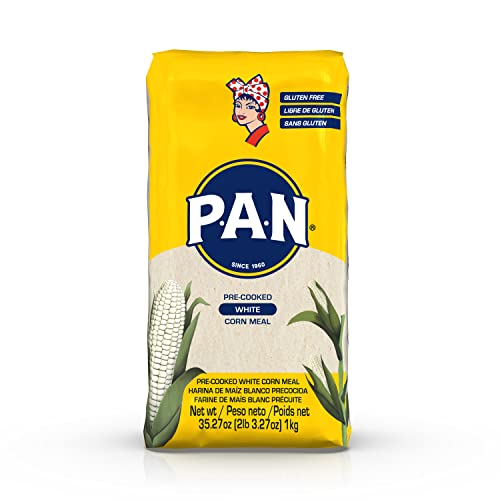 P.A.N. White Corn Meal – Pre-cooked Gluten Free Flour (2.2 lb)