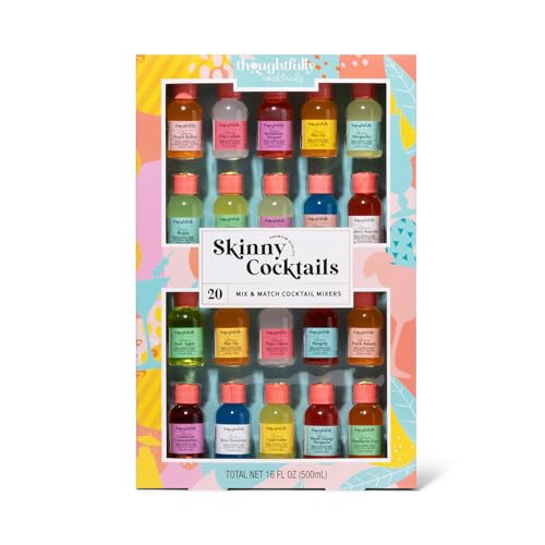 Thoughtfully Cocktails, Mix and Match Skinny Cocktail Mixers, Pack of 20