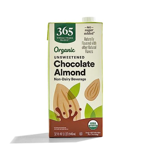 365 Organic Chocolate Unsweetened Almond Milk, 32 Fl Oz