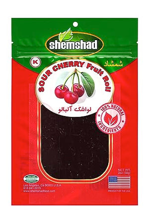 Shemshad Lavashak Sour Cherry Persian Fruit Leather 2oz