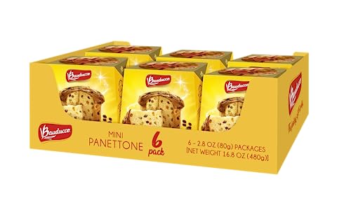 Bauducco Mini Panettone Classic, 16.8oz (Pack of 6)