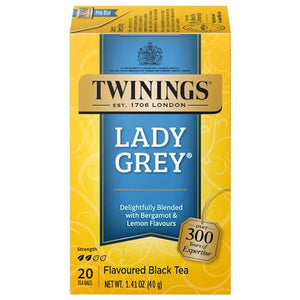 Twinings Lady Grey Tea Bags, 20 Count (6 Pack)