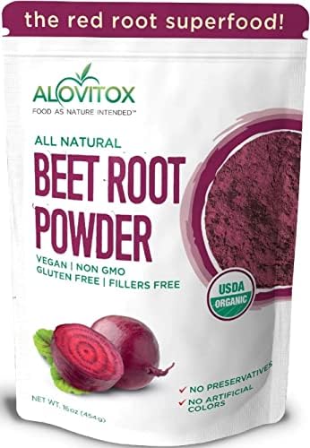 Alovitox Organic Beet Root Powder, 16 oz