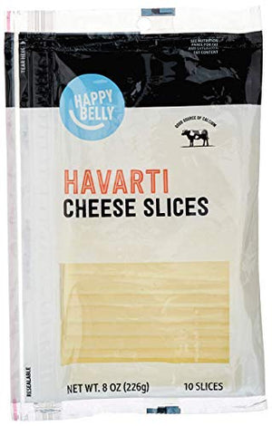 Happy Belly Sliced Havarti Cheese, 10 Slices, 8 Oz