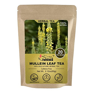 FullChea Mullein Leaf Tea Bags, 20 Teabags