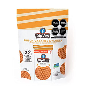 RIP VAN Van Wafels Low Sugar Stroopwaffel, 19.2 Oz