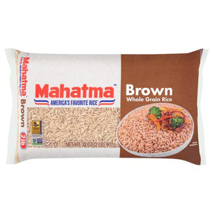 Mahatma Whole-Grain Brown Rice, 32-Ounce Bag