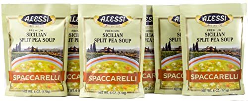 Alessi Split Pea Soup, 6 oz, 6 Pack