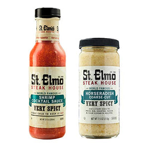 St Elmo Steak House Cocktail Sauce and Horseradish Bundle