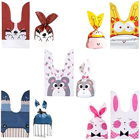 100 Pieces Animal Themed Party Treat Bags