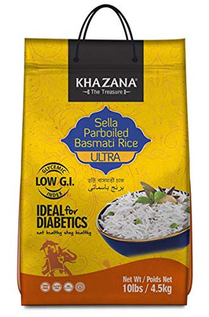 Khazana Ultra Long Parboiled Basmati Rice, 10 lb