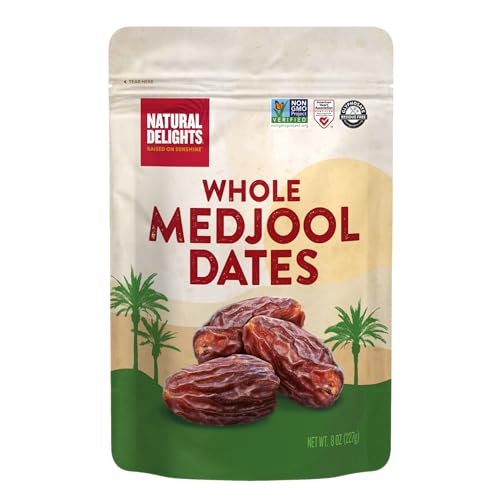 Natural Delights Medjool Dates, 8 oz Container