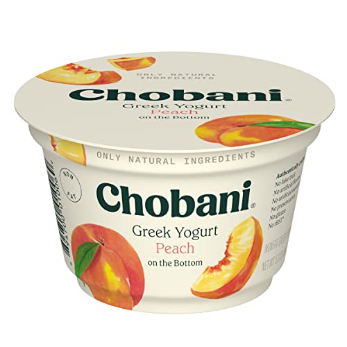 Chobani Non-Fat Greek Yogurt Peach, 5.3 oz