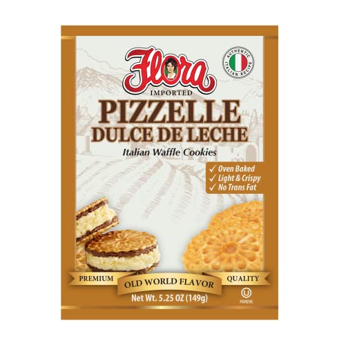 Flora Foods Pizzelle Cookies - Dulce de Leche