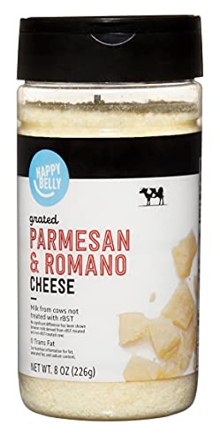 Happy Belly Grated Parmesan and Romano Cheese, 8 Oz