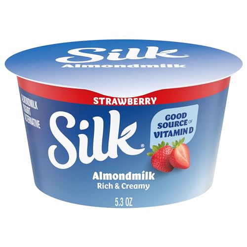 Silk Almond Milk Dairy-Free Yogurt Alternative, Strawberry, 5.3 oz.