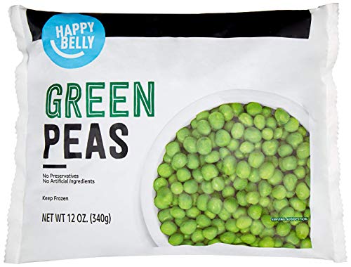 Amazon Brand Happy Belly Green Peas, 12 oz (Frozen)