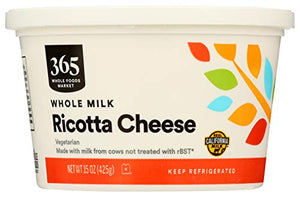 365 by Whole Foods Market, Ricotta Whole Milk, 15 Ounce