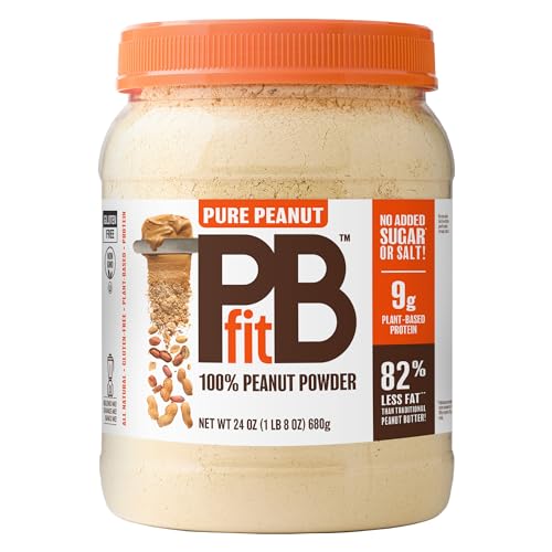 PBfit Pure Peanut Powder, Non-GMO, Gluten-Free, 24 oz