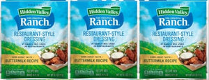 Hidden Valley Buttermilk Ranch Mix, Pack of 3