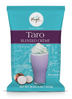 Taro Blended Crème Mix by Angel Specialty Products, 3 LB