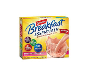 Carnation Breakfast Essentials Strawberry Drink Packets, 1.26 oz