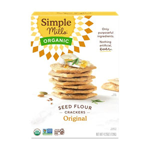 Simple Mills Organic Seed Crackers, 4.25 oz