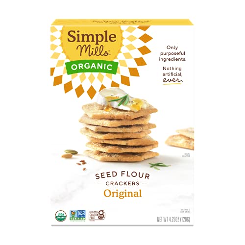 Simple Mills Organic Seed Crackers, 4.25 oz