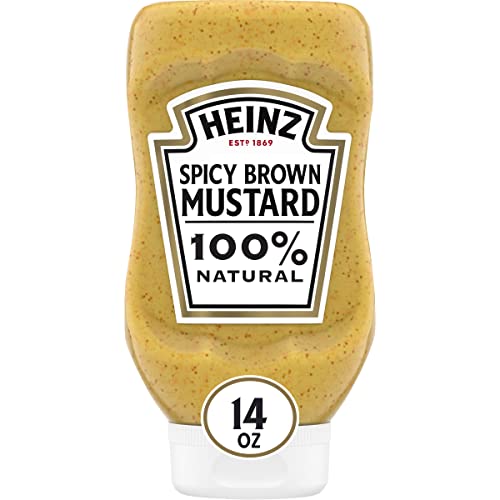 Heinz Spicy Brown Mustard, 14 oz Bottle