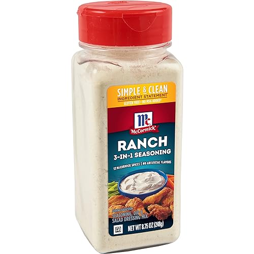 McCormick Ranch 3-In-1 Seasoning, Dip & Dressing Mix, 8.75 oz