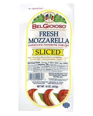 BelGioioso Fresh Mozzarella, Sliced, 16 oz