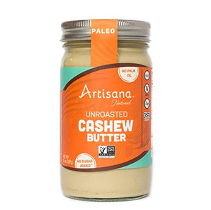 Artisana Unroasted Cashew Butter, 14oz Jar