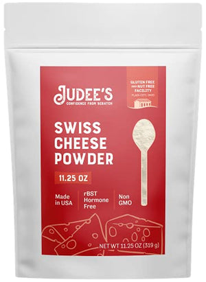 Judee’s Swiss Cheese Powder, 11.25oz, Non-GMO, Keto-Friendly