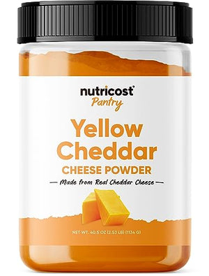 Nutricost Pantry Yellow Cheddar Cheese Powder, 2.5 Pounds