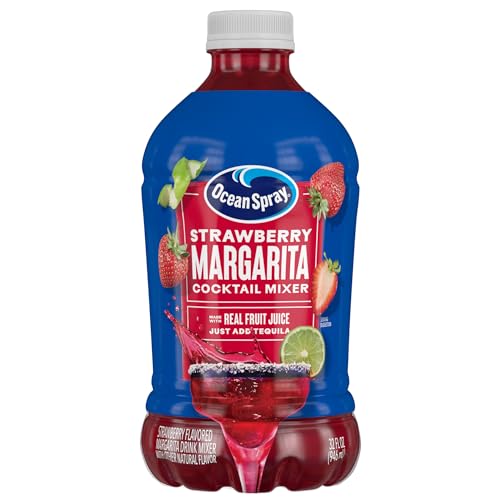 Ocean Spray Strawberry Margarita Cocktail Mixer, 32 Fl Oz