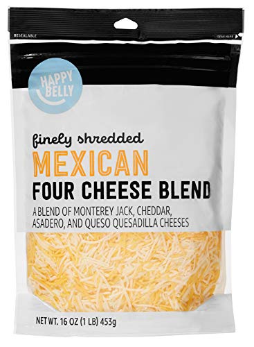 Happy Belly Shredded 4 Cheese Mexican Blend, 16 Oz