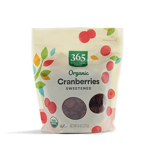 365 by Whole Foods Market, Organic Dried Sweetened Cranberries, 8 Oz