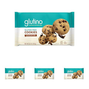 Glutino Gluten Free Chocolate Chip Cookies, 8.6 oz (4 Pack)