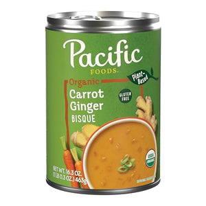 Pacific Foods Organic Carrot Ginger Bisque, 16.3 oz