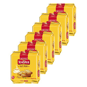 Britannia Toastea Suji Rusk, 8.28oz (235g), Pack of 6