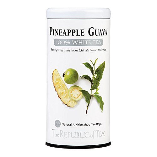 The Republic of Tea Pineapple Guava White Tea, 50-Count