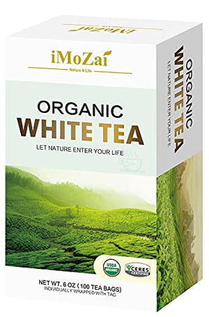 Imozai Organic White Tea Bags 100 Count