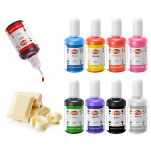 Oil Based Food Coloring for Chocolate, 9 Colors