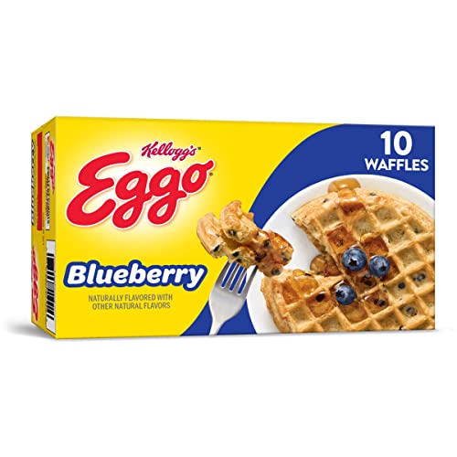 Eggo Frozen Waffles, Blueberry, 12.3oz Box (10 Waffles)