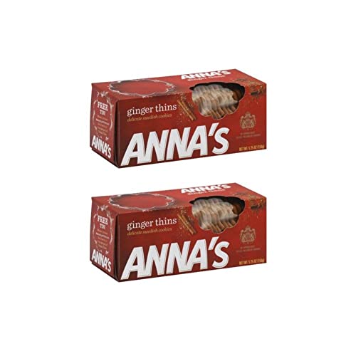 Anna's Swedish Thins Ginger Cookies, 5.25 Oz (2 Pack)