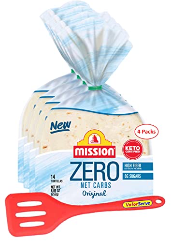 Mission Zero Net Carb Original Flour Tortillas, 4 Packs