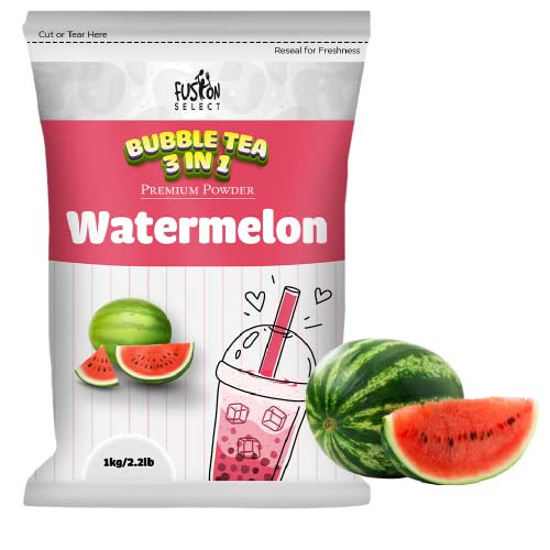 Fusion Select Boba Tea Powder, Watermelon, 2.2lb