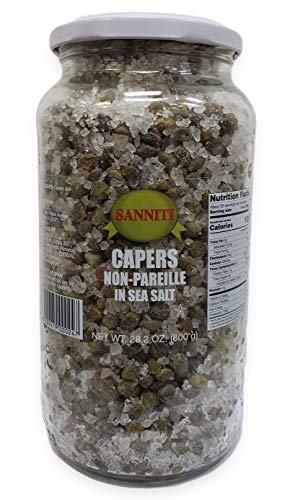 Sanniti Spanish Capers in Sea Salt, 28.2 oz