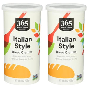 365 Italian Style Bread Crumbs, 15oz (Pack of 2)